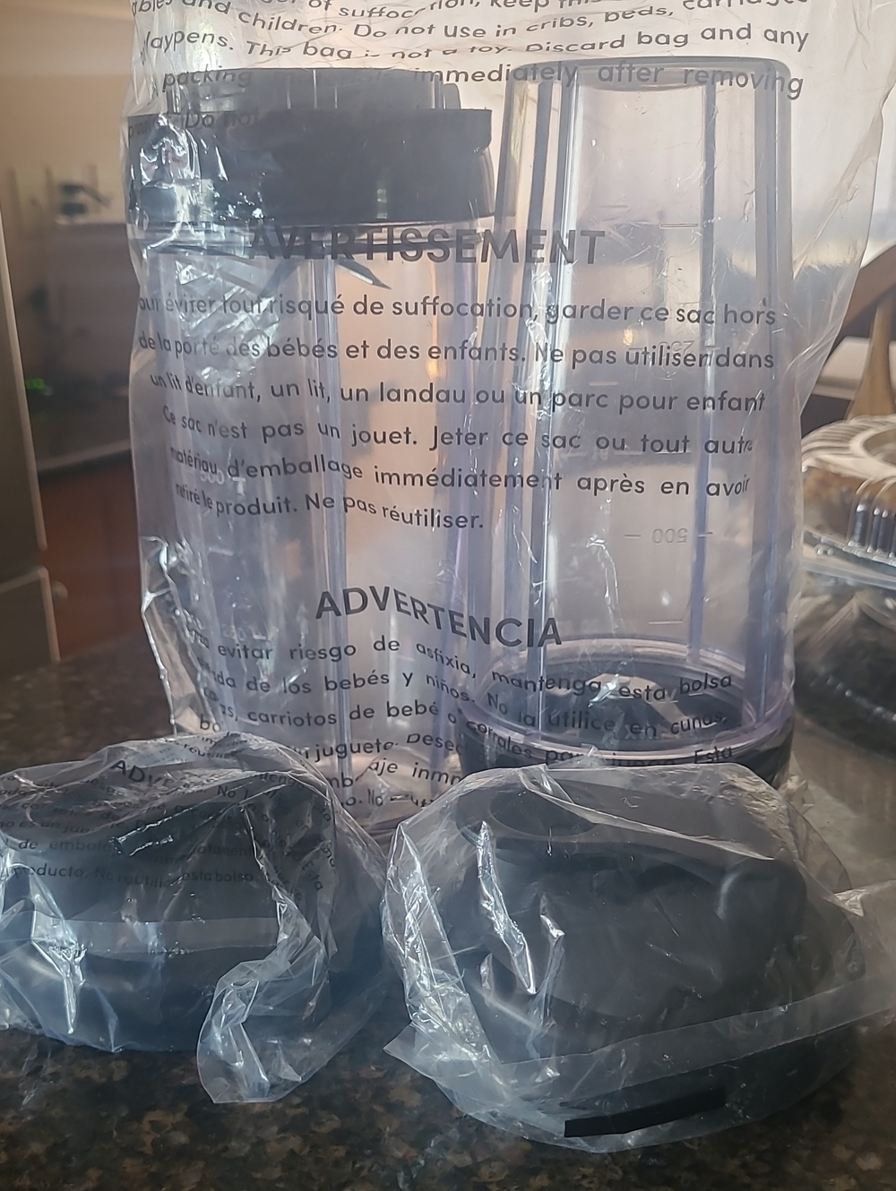 Compact Personal Blender Jar Replacement - Clear/Black